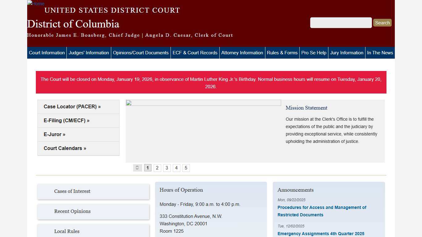 District of Columbia | United States District Court